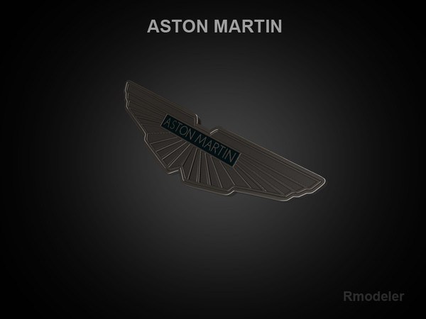 logo aston martin c4d - Aston Martin 3d Logo by Serega Rozhnov